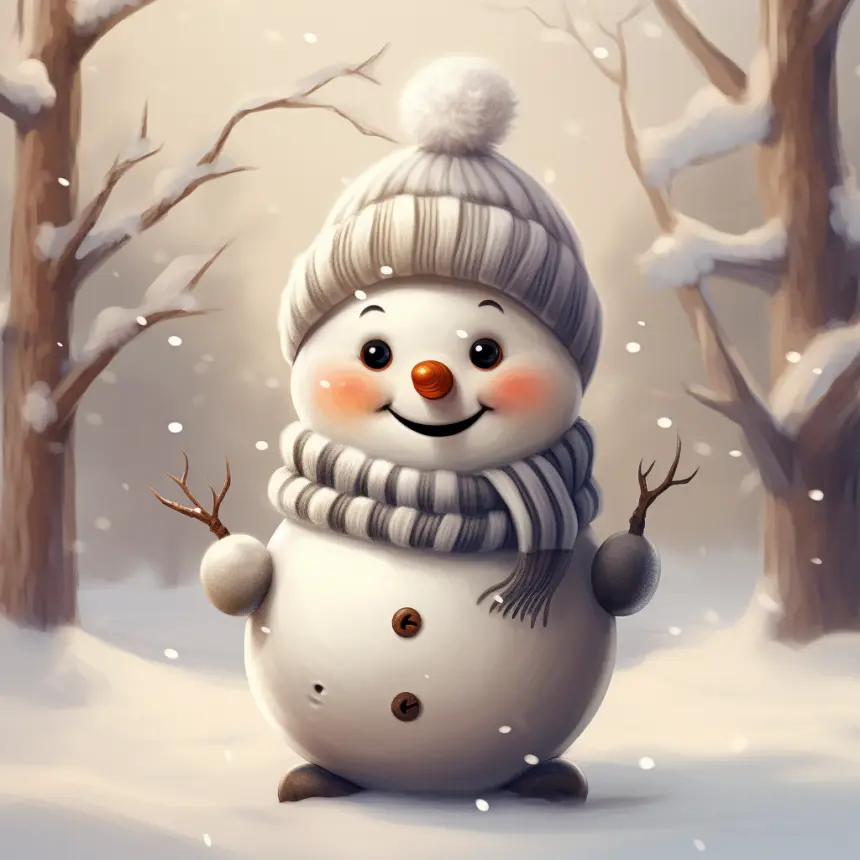 Andachtsbild von Gaby mit Snowy im Herzen 