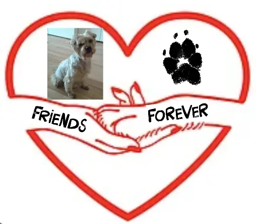 Andachtsbild von Krzysztof und Ewa mit Jacki tief im Herzen ❤