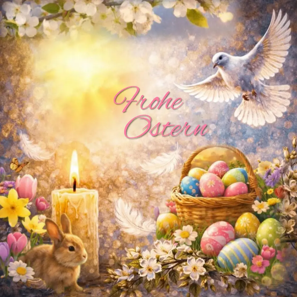 Condolence image of ♥️Ein Osterlicht für Dich♥️ liebster Jackuś♥️ in den Himmel♥️