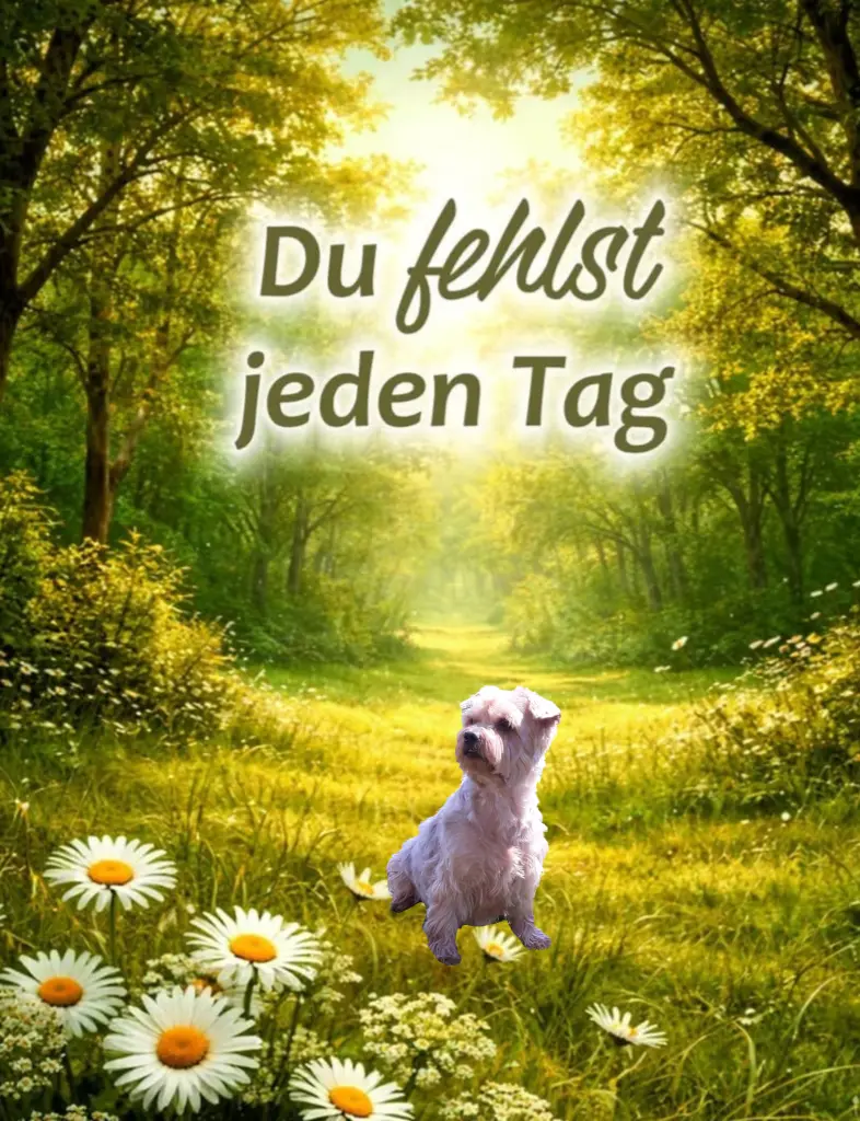 Condolence image of Sonntag, 185 Wochen ohne Dich♥️ liebster Jacki♥️