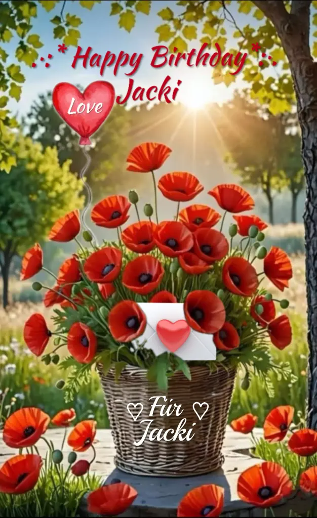 Condolence image of *:·.🌺Happy Birthday 🌺.·:* Jackusiu♥️