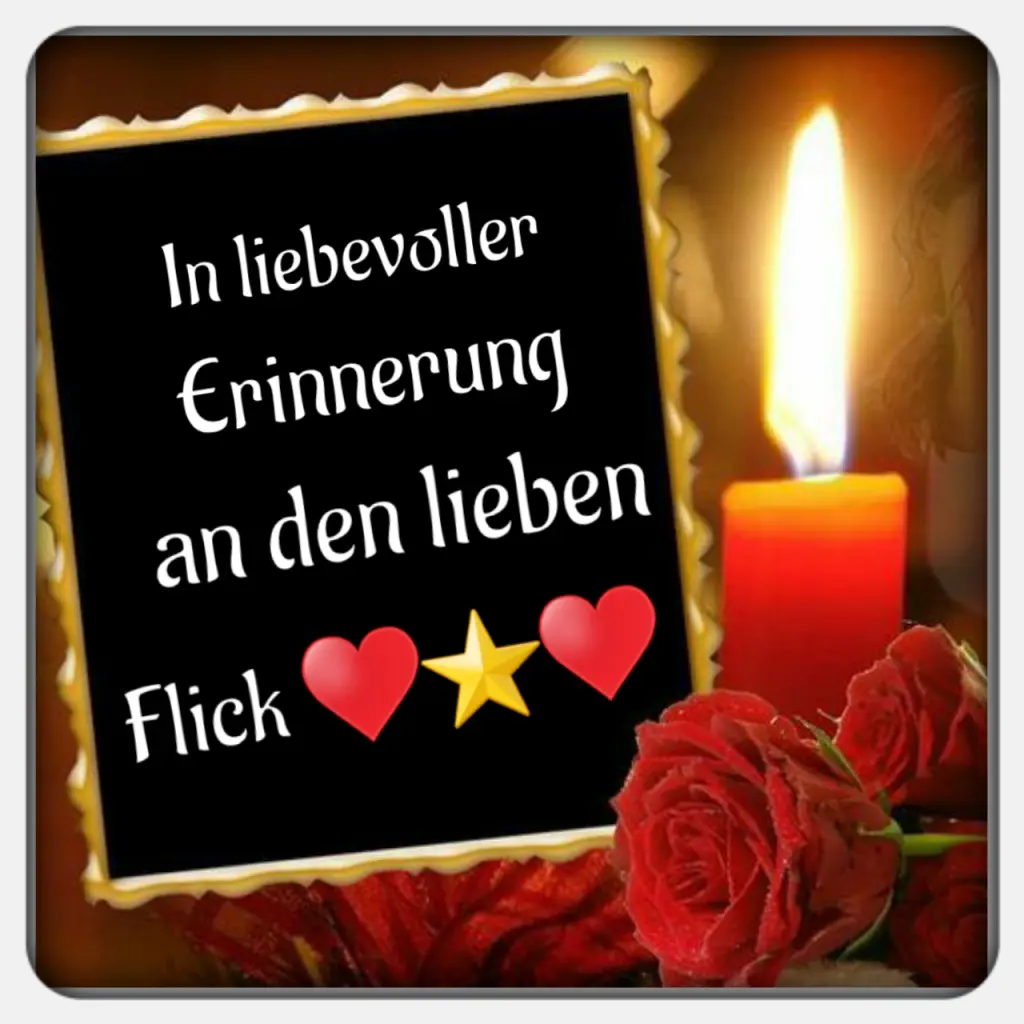 Andachtsbild von Für die geliebte Fellnase Flick ♥️⭐♥️ 