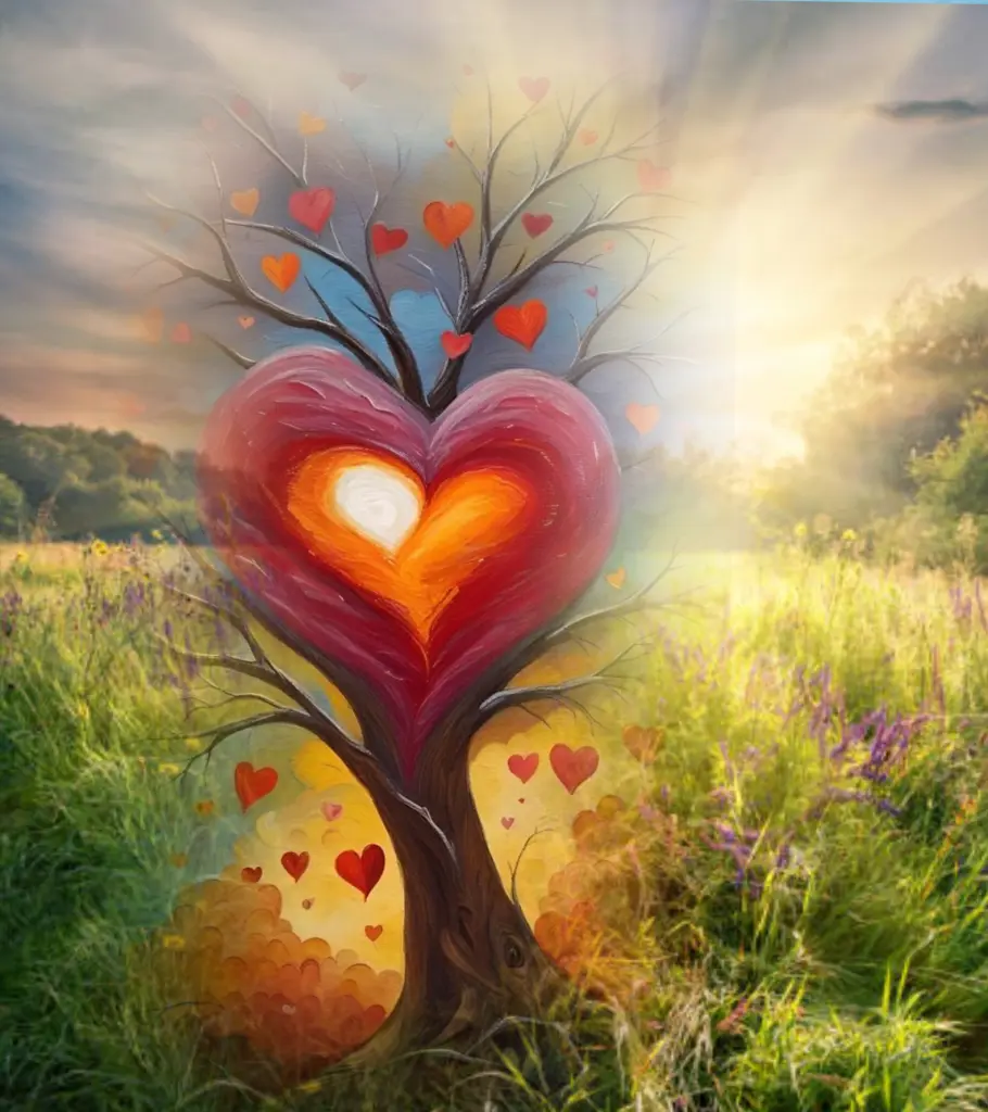 Andachtsbild von Gaby mit Snowy im Herzen ❤️