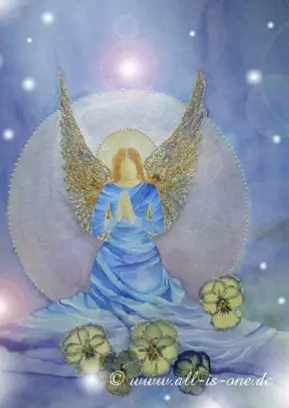 Andachtsbild von Martina mit Seelenhund Samy ♥️⭐♥️ für immer im Herzen 