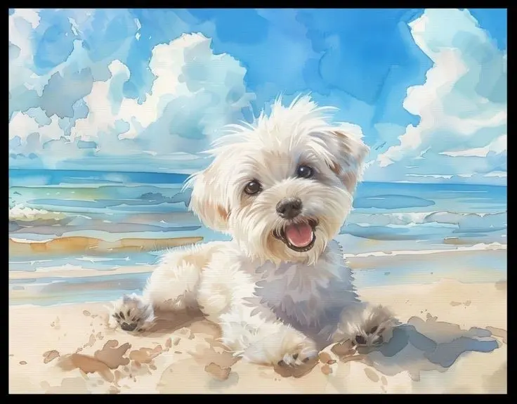 Andachtsbild von Martina mit Seelenhund Samy ♥️⭐♥️ für immer im Herzen 