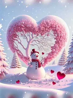 Andachtsbild von Gaby mit Snowy* im Herzen 