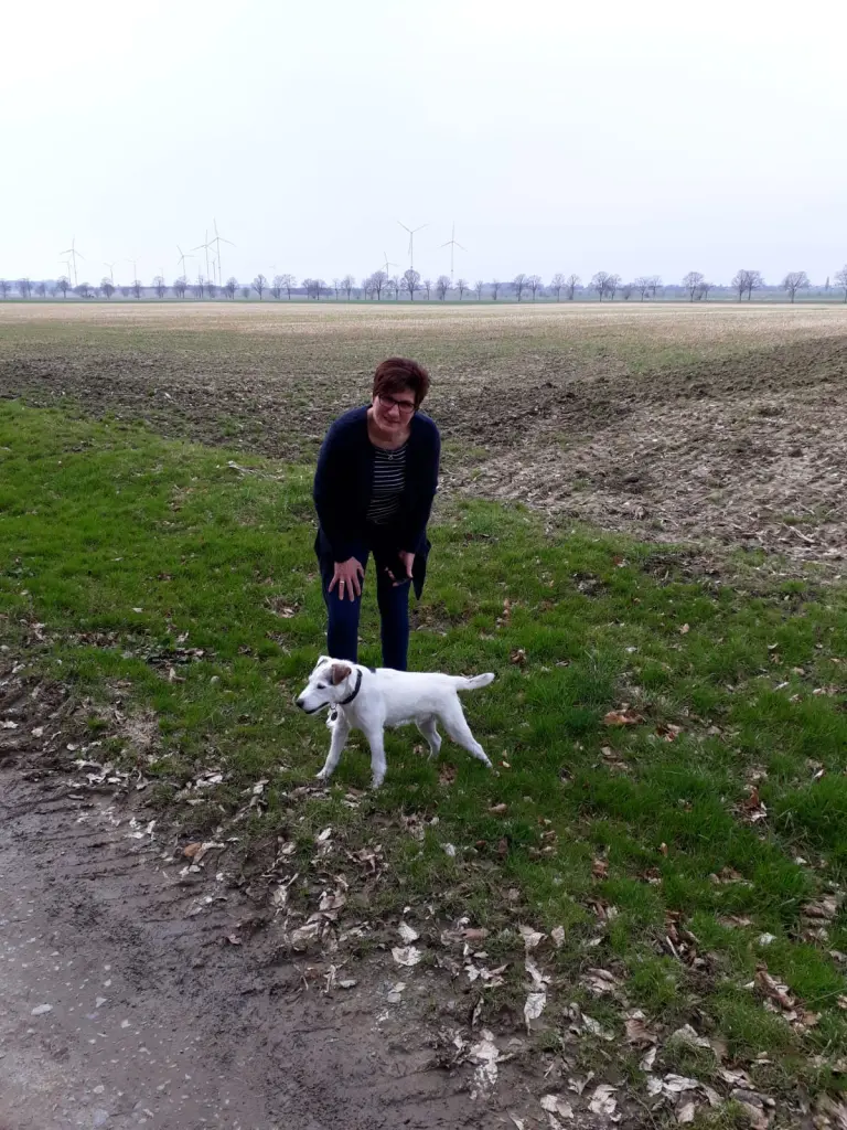 Andachtsbild von Kerstin mit  Gismo  im Herzen 