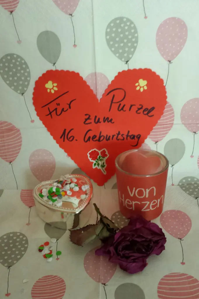 Andachtsbild von Ilse mit Volkmar, Jule, Gismo, Fee und Minna tief im Herzen