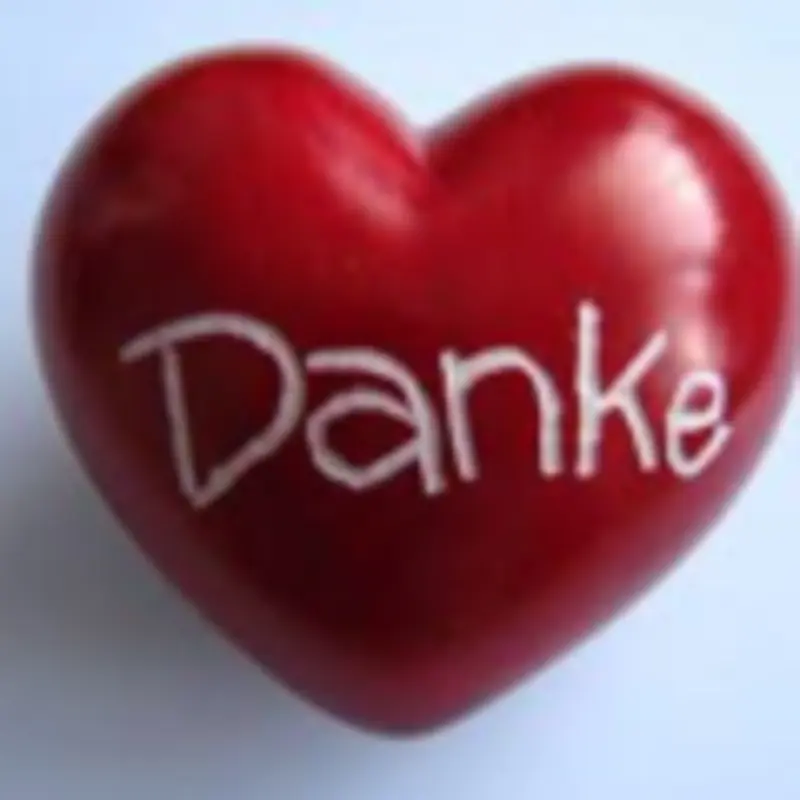 Andachtsbild von Marga mit Rambo im Herzen