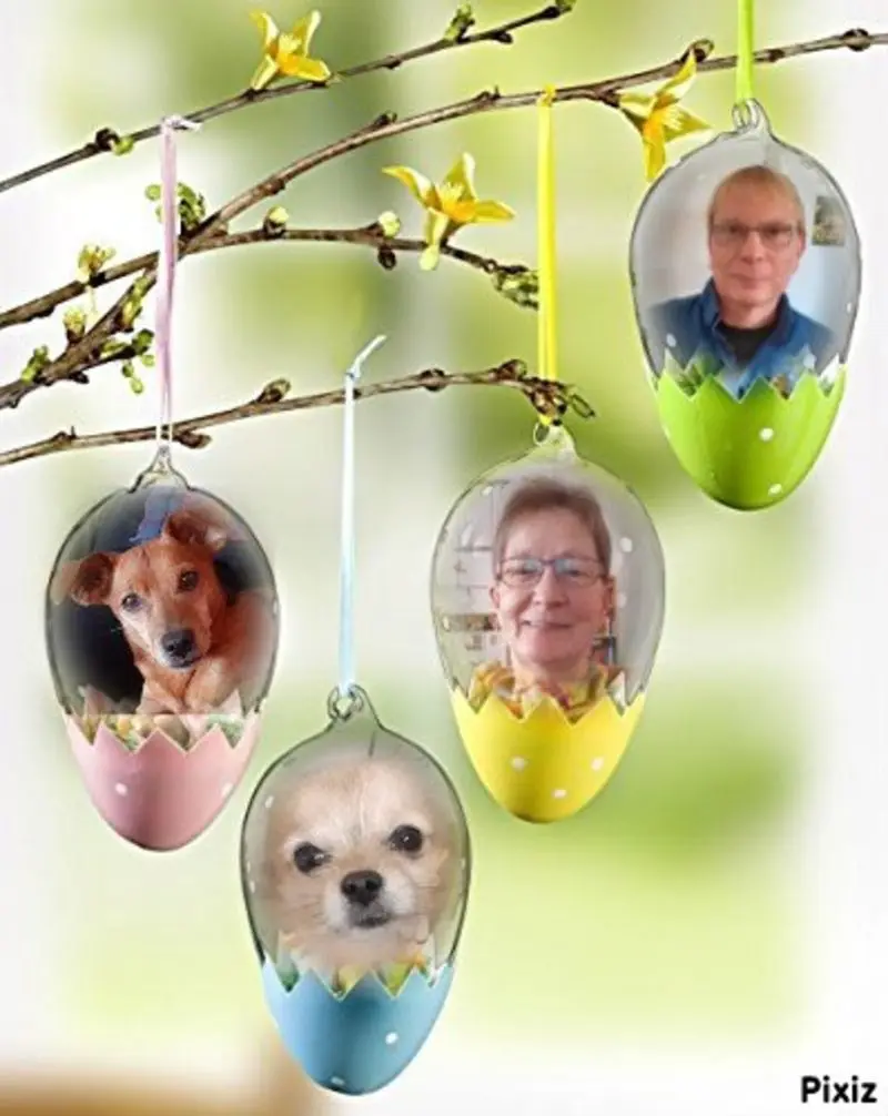 Andachtsbild von Jutta, Axel, Oscar und Rocky 