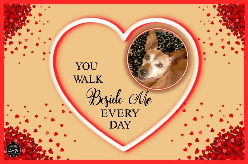 Andachtsbild von Jutta, Axel, Oscar und Rocky 