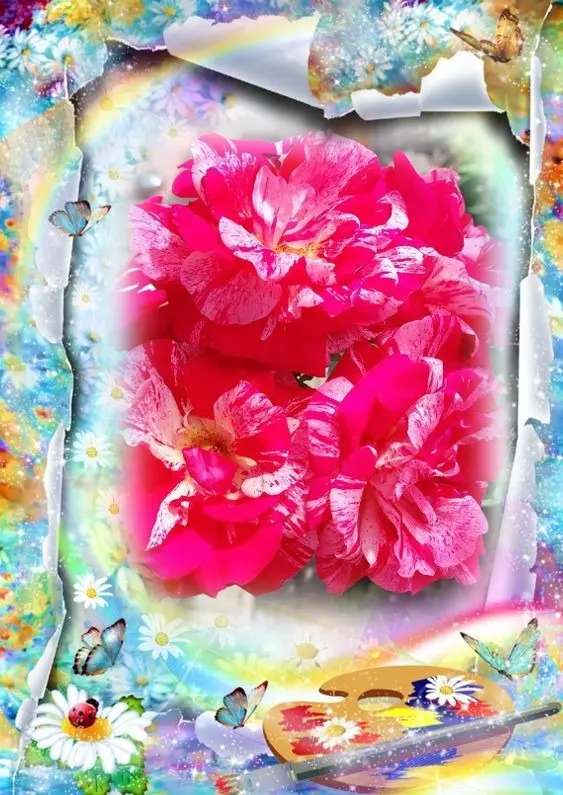 Andachtsbild von Jutta, Axel, Oscar und Rocky 