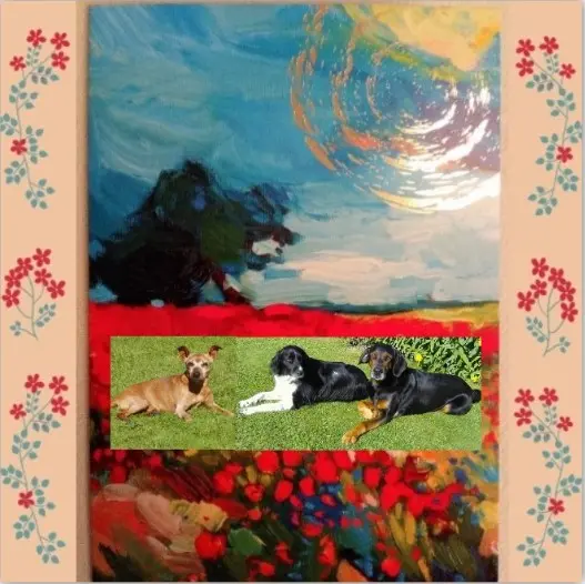 Andachtsbild von Rosen für Purzel