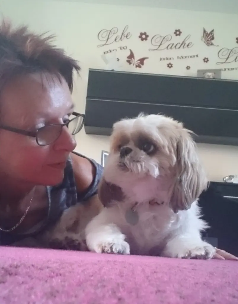 Andachtsbild von Lisa mit Sunny im Herzen ❤️