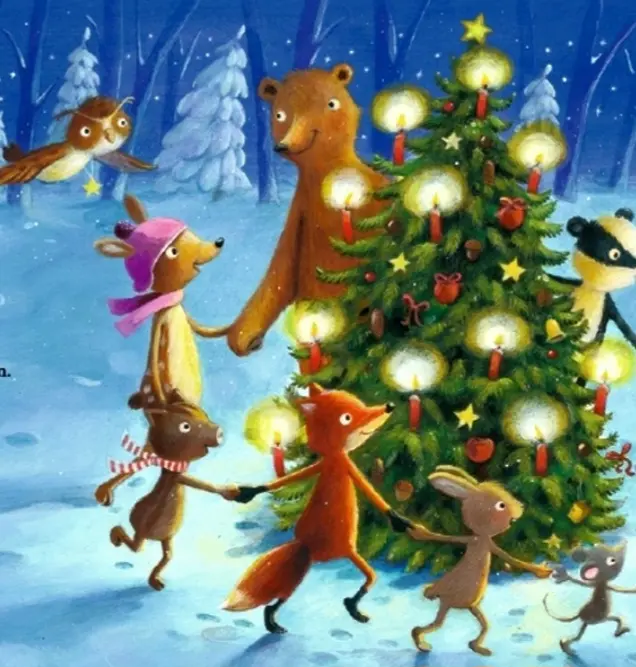 Andachtsbild von Himmelsgrüße zu Weihnachten an Kauka ins🌈Land