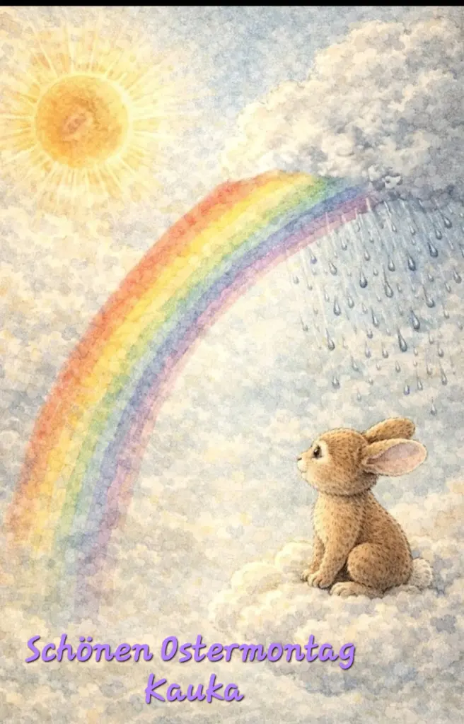 Condolence image of Ostergruß 💌zu Kauka ins Regenbogenland 🌈
