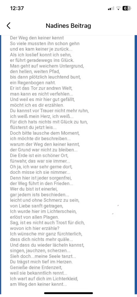 Condolence image of Kerstin Brinner