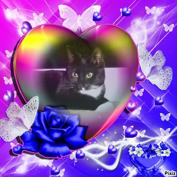 Andachtsbild von Tanja mit Timmy im Herzen