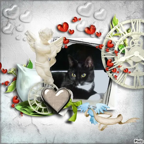 Andachtsbild von Tanja mit Timmy im Herzen 