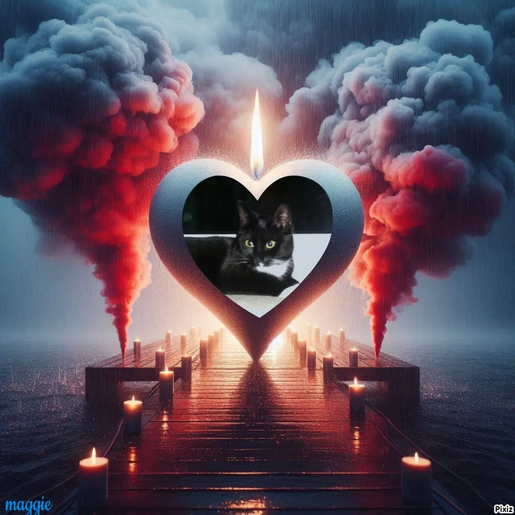 Andachtsbild von Tanja mit Timmy im Herzen 