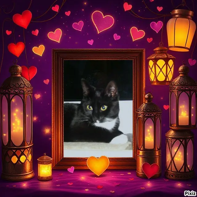 Andachtsbild von Tanja mit Timmy im Herzen 