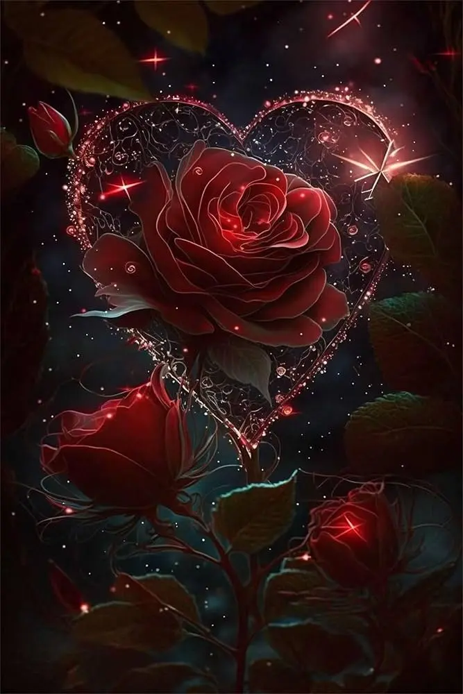 Andachtsbild von Gaby mit Snowy im Herzen 