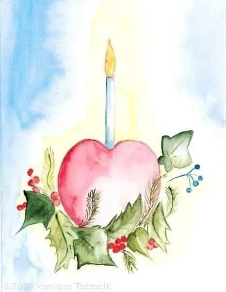 Andachtsbild von Liebe, Licht und Wärme