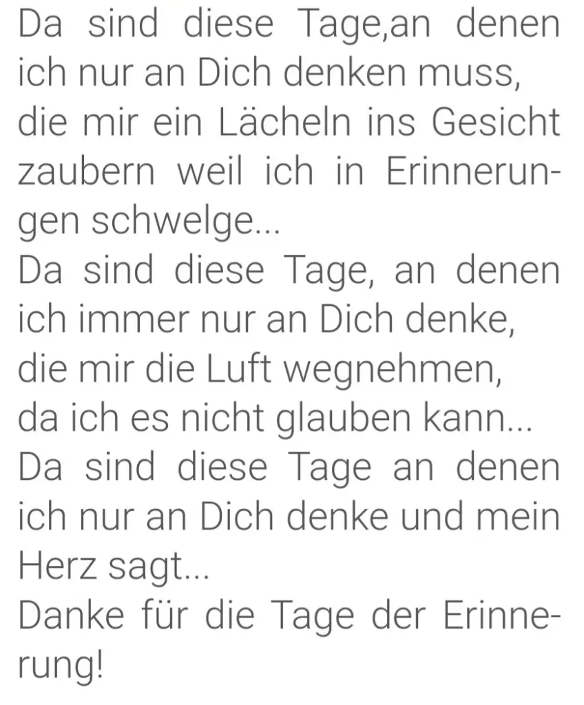 Andachtsbild von Tage der Erinnerung