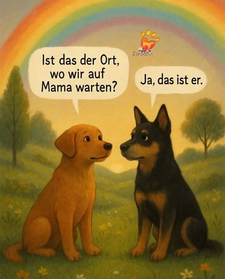 Andachtsbild von Manuela mit Fiby im Herzen ❤️ 