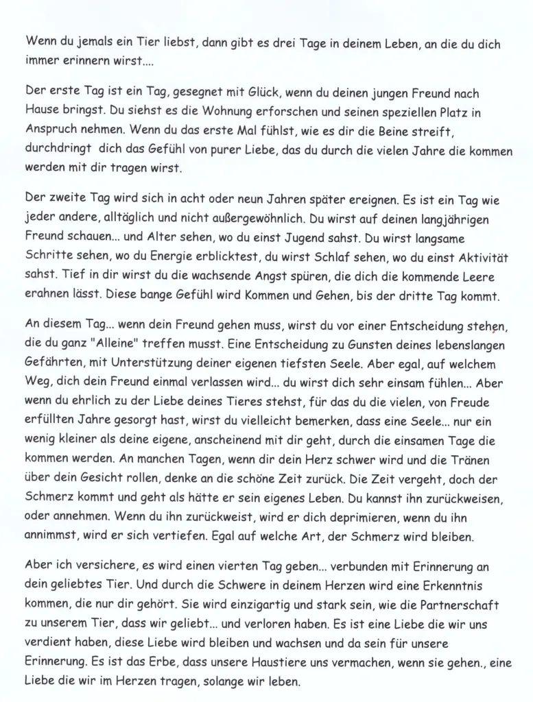 Andachtsbild von Paul mit "Spiky" im Herzen!