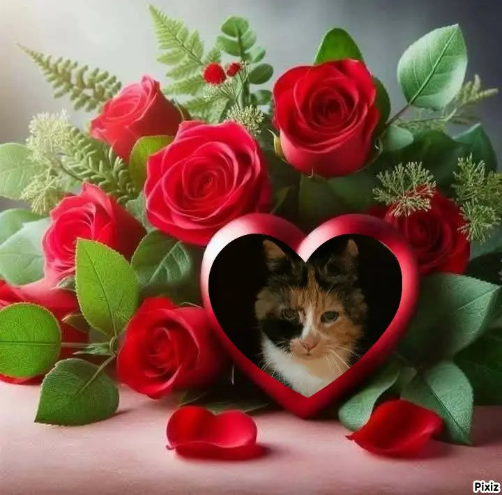 Andachtsbild von Tanja mit Timmy im Herzen