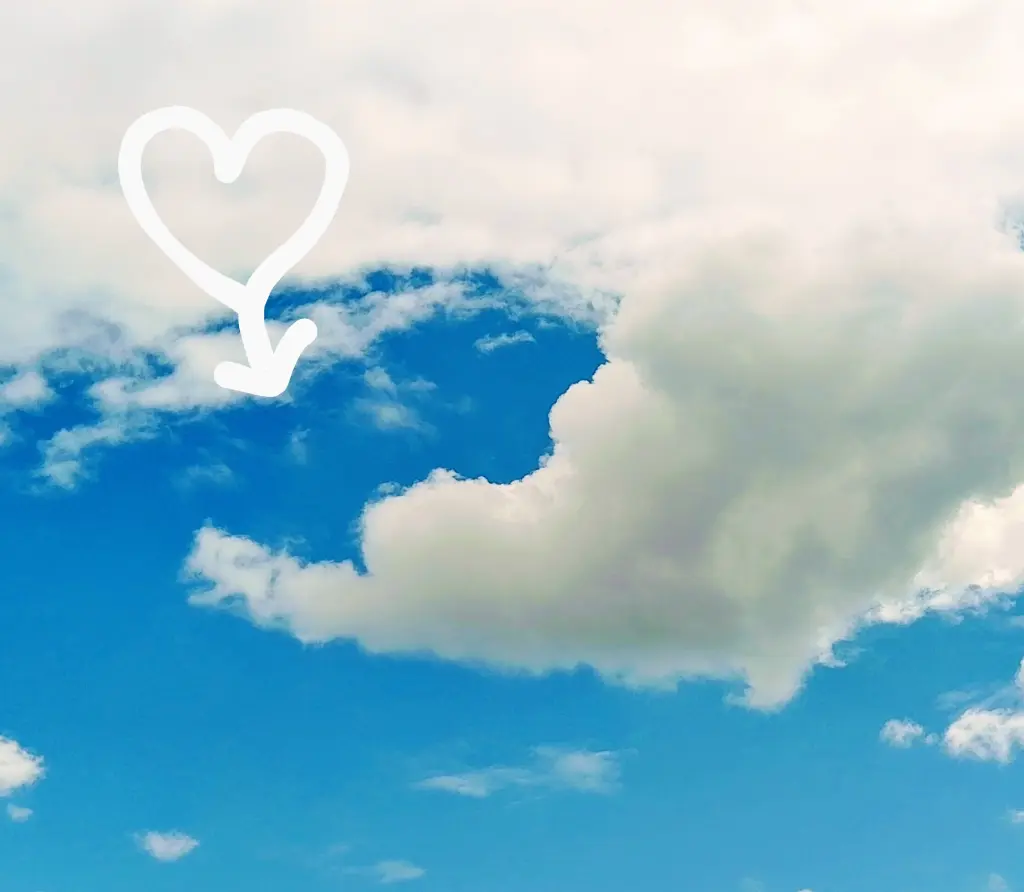 Andachtsbild von Aliya mit dem lieben Snoopy  im Herzen