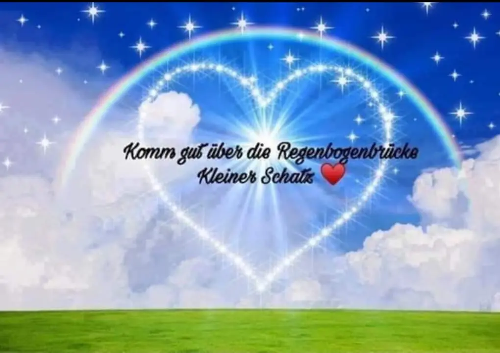 Andachtsbild von Ina mit Balu im Herzen