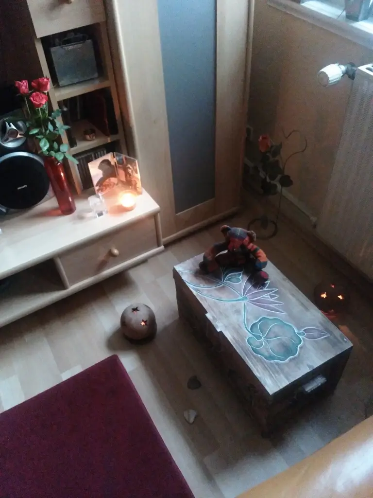 Andachtsbild von Bonnie und Frauchen