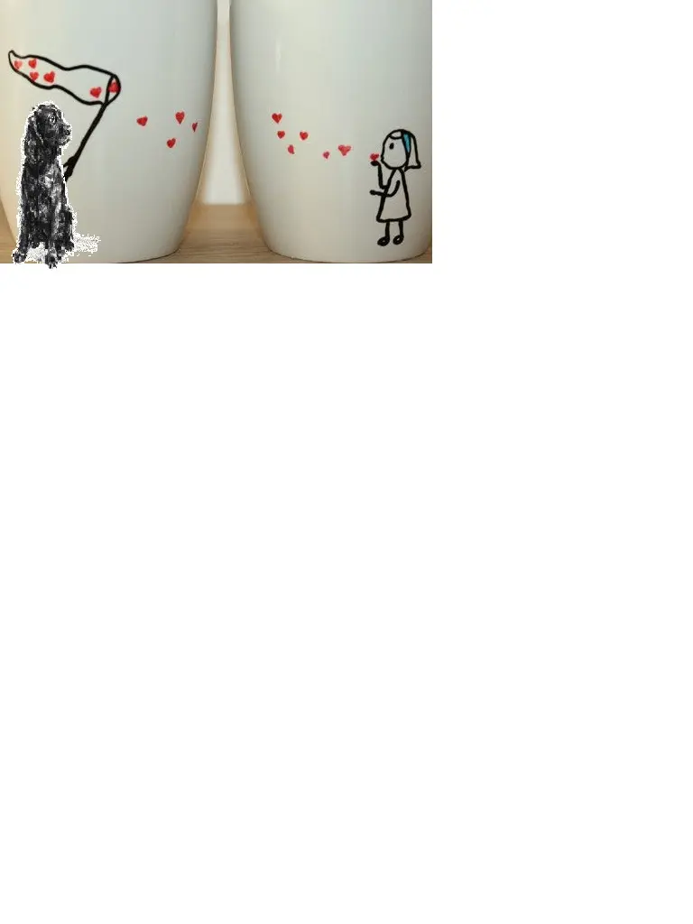 Andachtsbild von Frauchen an Bonnie