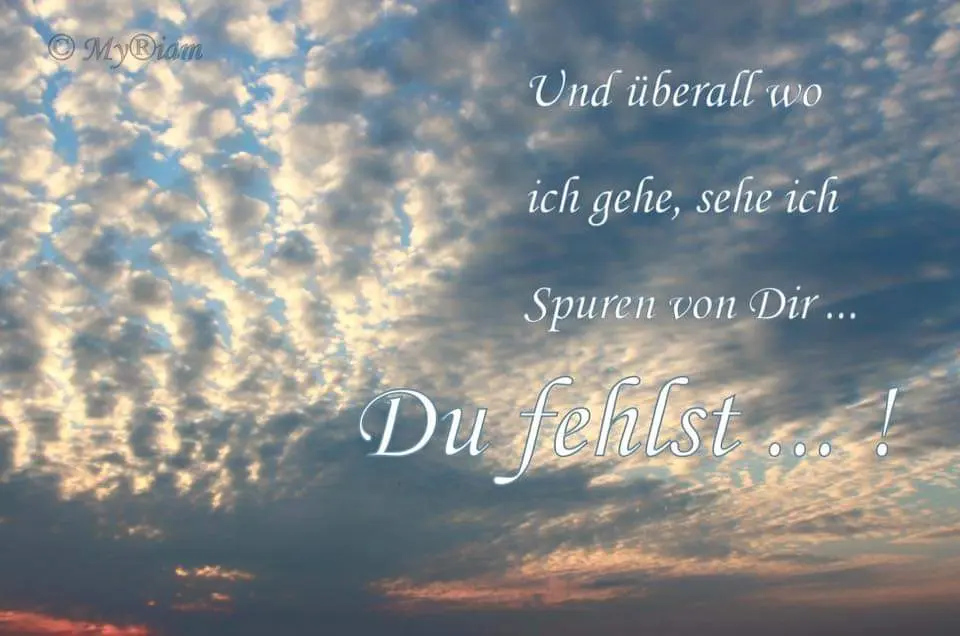 Andachtsbild von ich vermisse dich so sehr