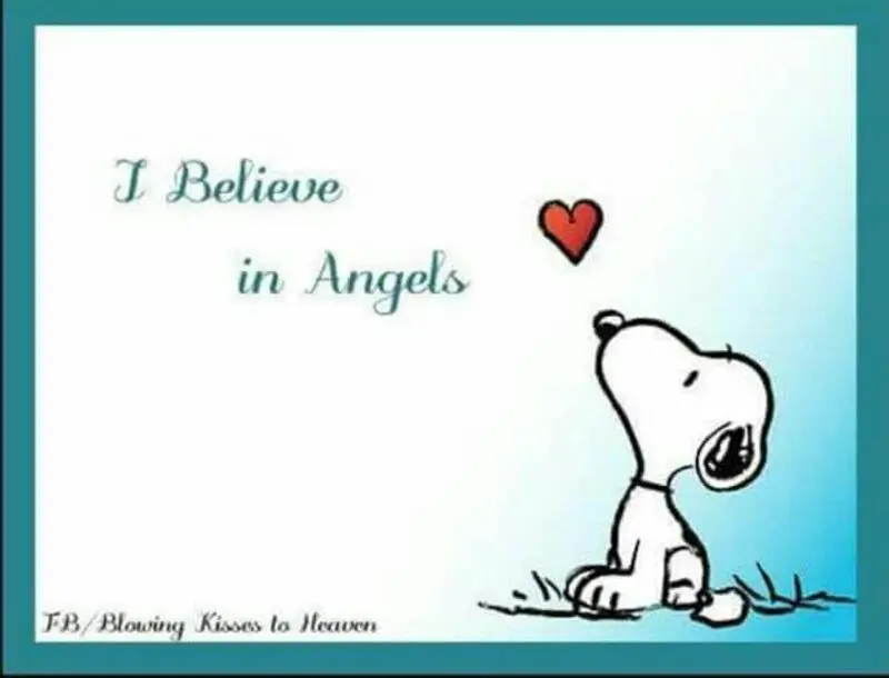 Andachtsbild von Snoopy und Pünktchen❤