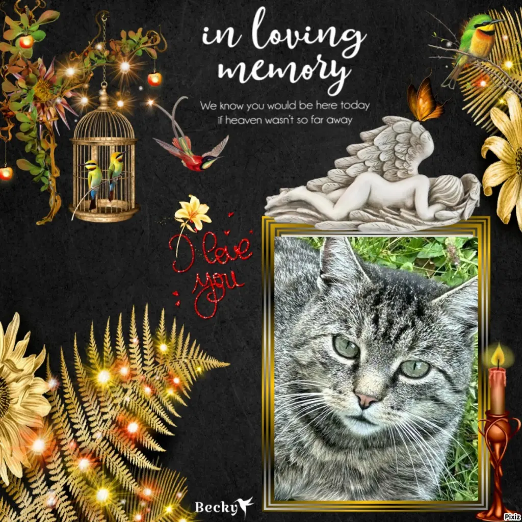 Andachtsbild von Tanja mit Timmy im Herzen