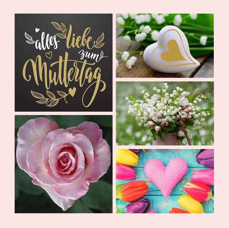 Andachtsbild von Rosen für alle Mamas