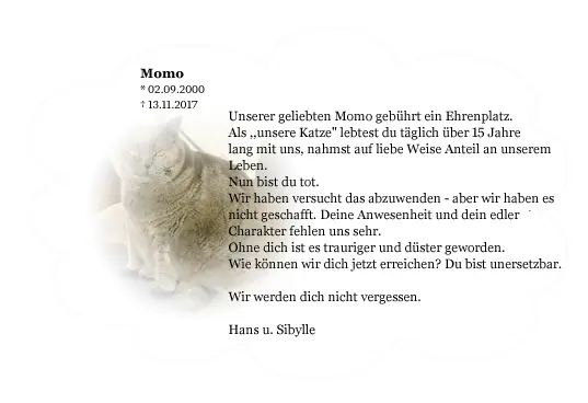 Andachtsbild von Hans u. Sibylle