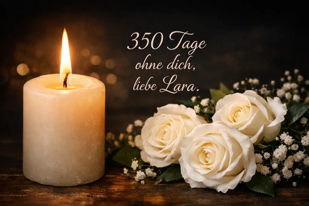Condolence image of 🕯️350 Tage ohne dich, liebe Lara.