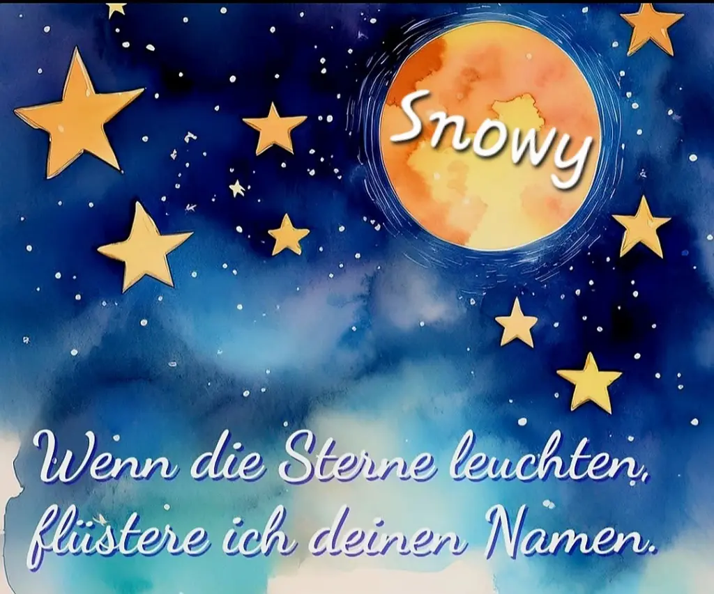 Condolence image of ❤️Snowy❤️ leuchtender Stern am Himmel ♥️
