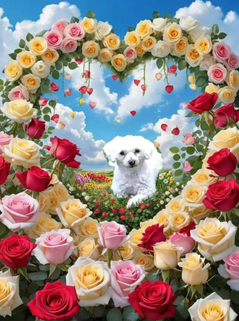 Condolence image of 🌹♡🌹Licht und Liebe🌹 ♡ 🌹 für ♡unsere treue Zaubermaus Snowy ♡  🌹