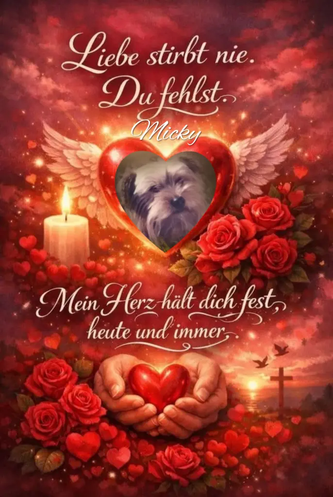 Condolence image of Micky♥️ geliebt♥️ und unvergessen♥️