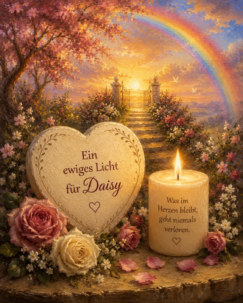 Condolence image of 🕯️🌹Ein ewiges Licht für Daisy ❤️