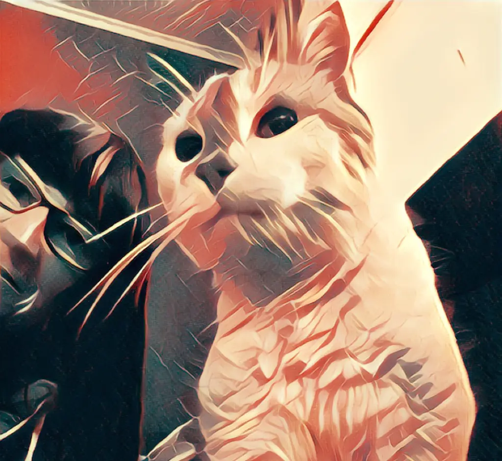 Andachtsbild von Sabine mit Mimmi im Herzen