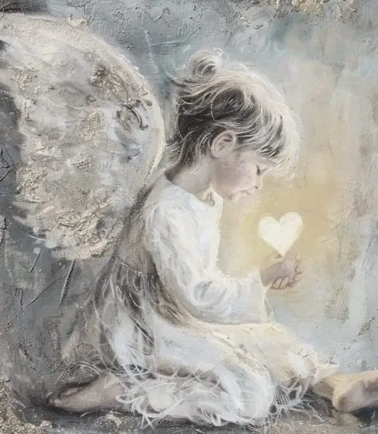 Andachtsbild von Martina mit Seelenhund Samy ♥️⭐♥️ für immer im Herzen