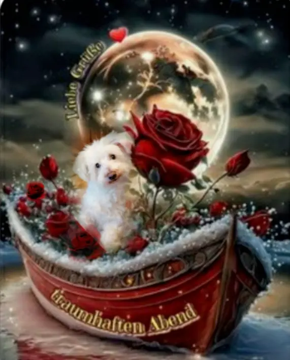 Andachtsbild von Martina mit Seelenhund Samy ♥️⭐♥️ für immer im Herzen 