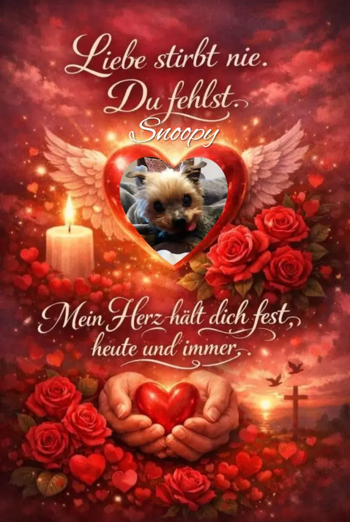 Condolence image of Snoopy♥️ geliebt♥️ und unvergessen♥️