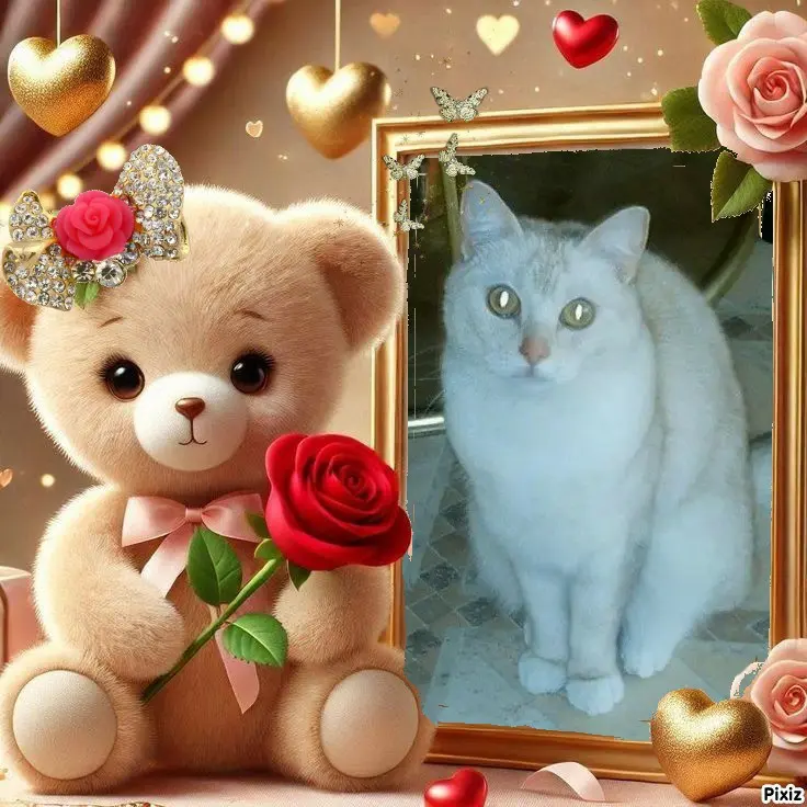 Andachtsbild von Tanja mit Timmy im 💘🐈🐾